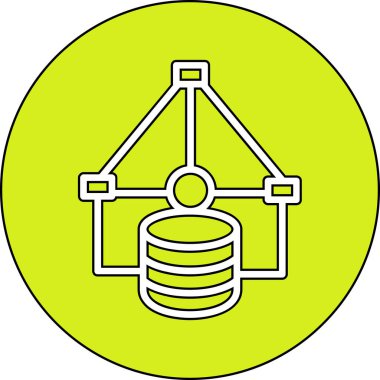 Benzersiz endüstriyel vektör simgesi