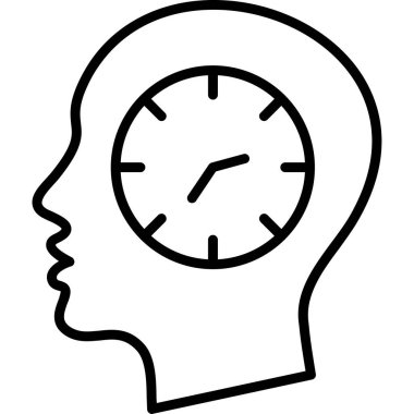 Zaman yönetimi simgesi. Beyaz arkaplanda izole edilmiş web tasarımı için özet zaman yönetimi vektörü simgesi