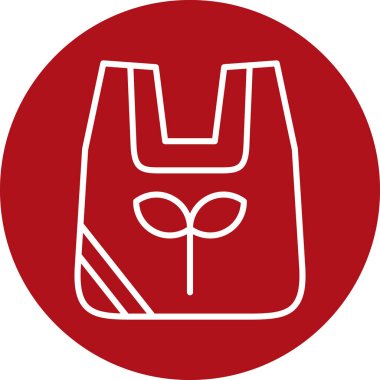 Alışveriş poşeti ikon vektör illüstrasyonu