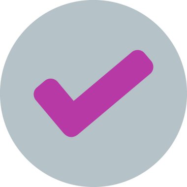 onay işareti simgesi. düz tasarım stili.