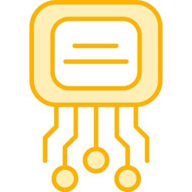 devre kartı simgesi vektör illüstrasyonu