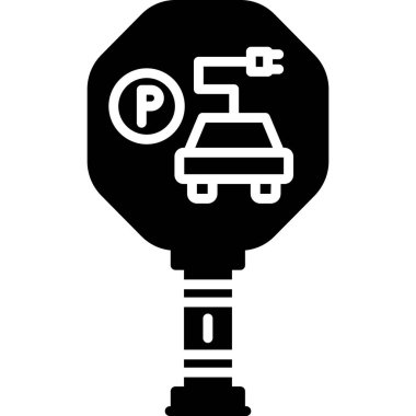 Araba anahtar simgesi, basit vektör çizim