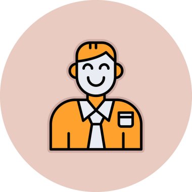 Bir insan simgesinin vektör illüstrasyonu