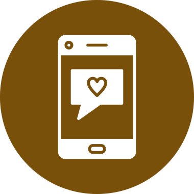 mobil ileti simgesi, vektör illüstrasyonu