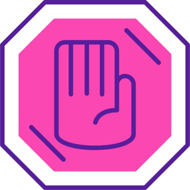 Elini ver. Web simgesi basit illüstrasyon