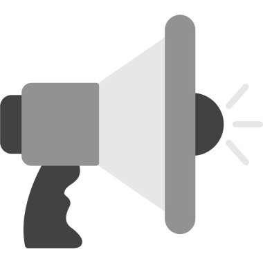 Megafon vektör illüstrasyonlu hoparlör