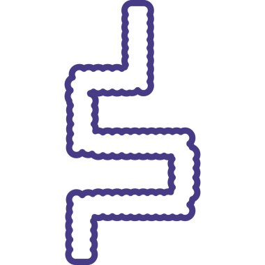 B harfi simgesinin vektör illüstrasyonu