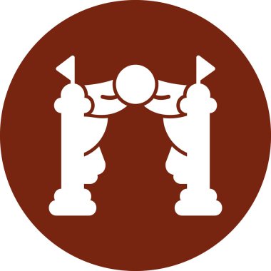 Bir fener simgesinin vektör illüstrasyonu