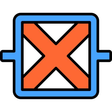 Renk simgesi yok. vektör işareti