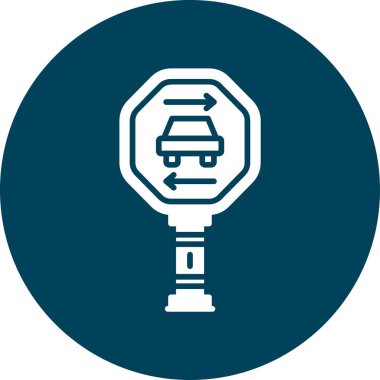 araba lambası ikon vektör çizimi