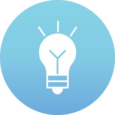 ampul simgesi, vektör illüstrasyonu