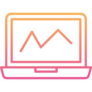 Bilgisayar. Web simgesi basit illüstrasyon