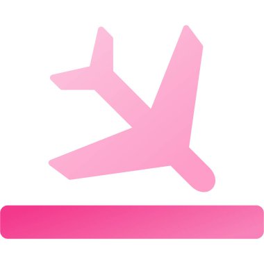 Uçak simgesinin vektör illüstrasyonu