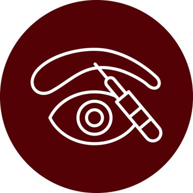 Göz simgesinin vektör illüstrasyonu