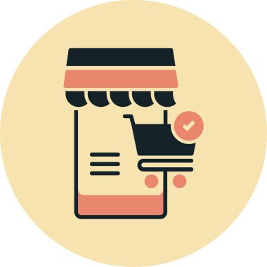 İnternet mağazası. Basit resimleme