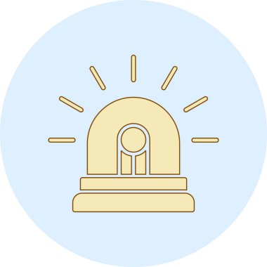 Ampul. Web simgesi basit illüstrasyon