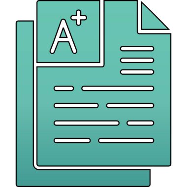 Dosya simgesinin vektör illüstrasyonu