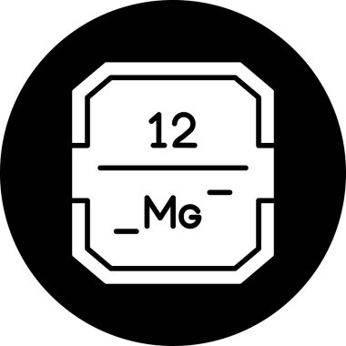 Web için kimyasal element, basit ve minimalist tasarım