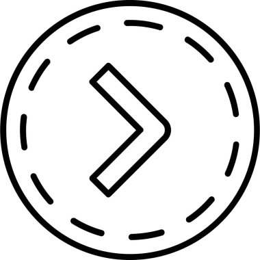 Ok. Web simgesi basit illüstrasyon