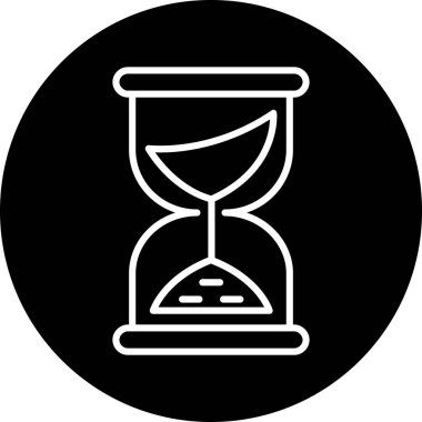 kum saati ikonu vektör illüstrasyonu