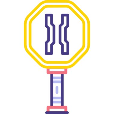 Trafik ışığı vektör simgesi modern illüstrasyon