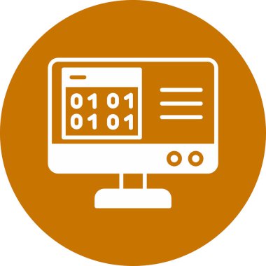 Bilgisayar. Web illüstrasyonu basit tasarım