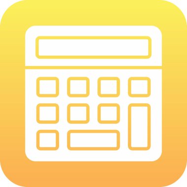 hesap makinesi simgesi vektör illüstrasyonu