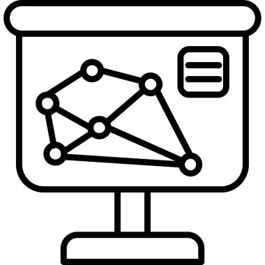 şebeke. Web simgesi basit illüstrasyon