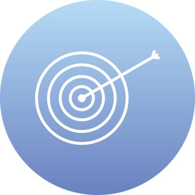 Hedef. Web simgesi basit illüstrasyon