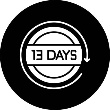 1 gün kaldı, vektör illüstrasyonu