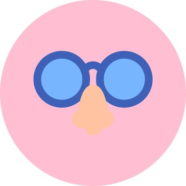 Gözlük. Web simgesi basit illüstrasyon