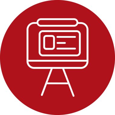 vektör lcd simgesi illüstrasyonu