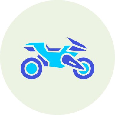 motosiklet simgesi vektör illüstrasyonu