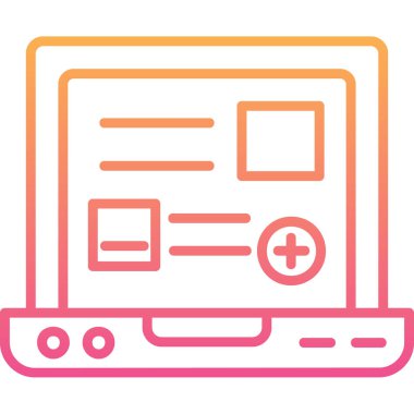 bilgisayar simgesi, vektör illüstrasyonu