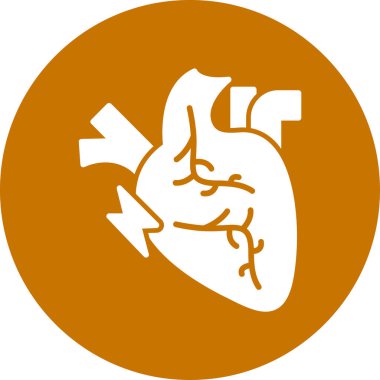 Kalp ikonu vektör illüstrasyonu