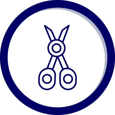 makas simgesi vektör illüstrasyonu