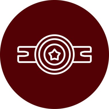 Bir yıldız simgesinin vektör illüstrasyonu