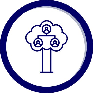 Modern simgenin vektör illüstrasyonu