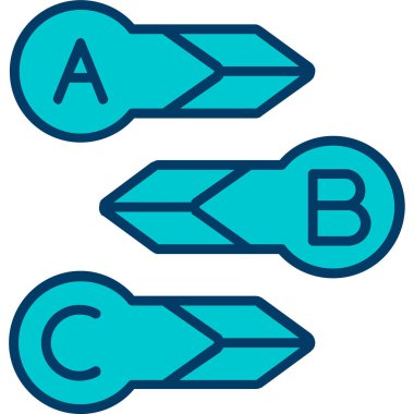 okları simge seti. vektör çizim