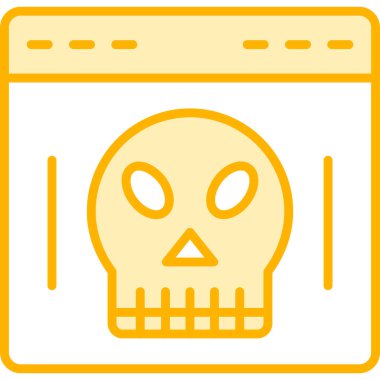 kafatası simgesi. vektör illüstrasyonu