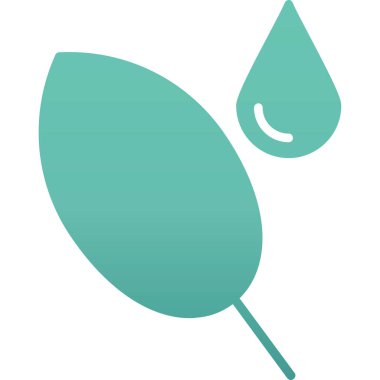 Bir yaprak simgesinin vektör illüstrasyonu