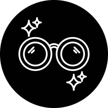 Gözlük Ağı simgesi. Basit tasarım. vektör illüstrasyonu