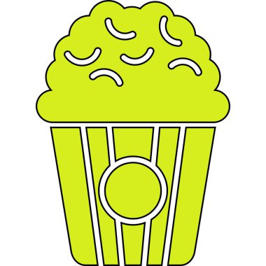 cupcake simgesi, vektör illüstrasyonu