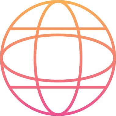 küresel web simgesi basit illüstrasyon