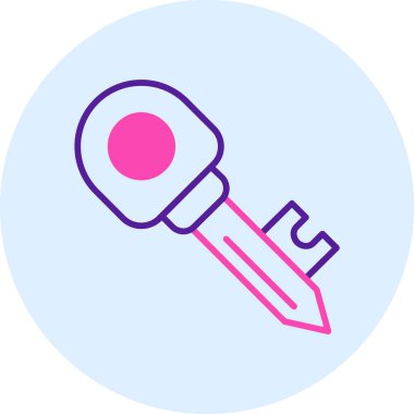 Anahtar. Web simgesi basit illüstrasyon