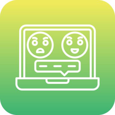 Robot simgesinin vektör illüstrasyonu