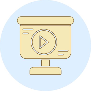 izleyici ikon vektör illüstrasyonu