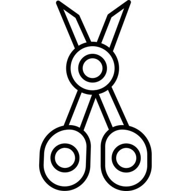 makas vektör çizgi tasarımı