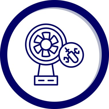 fan simgesi, vektör illüstrasyonu