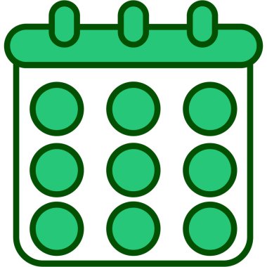 Takvim. Web simgesi basit illüstrasyon